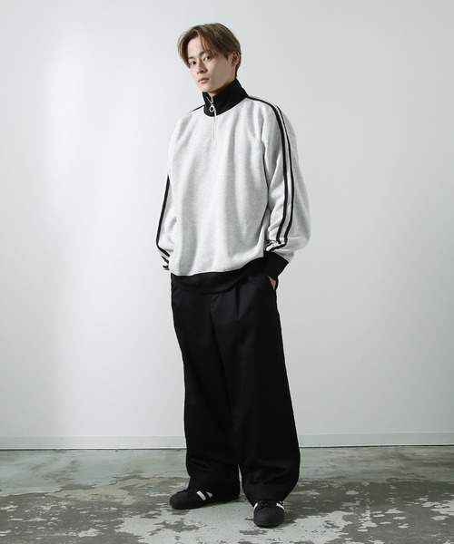 improves（インプローブス） トレーナー スウェット 裏起毛 2本ライン