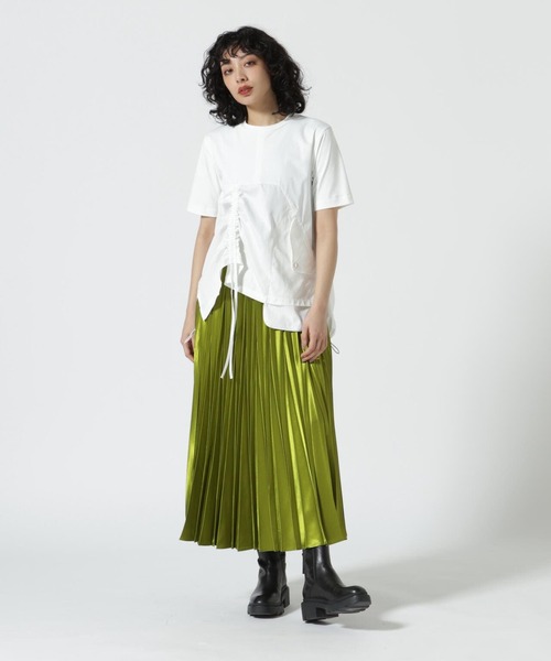 UN3D. スカート UN3D./アンスリード/ORIGAMI PLEATS SK GS