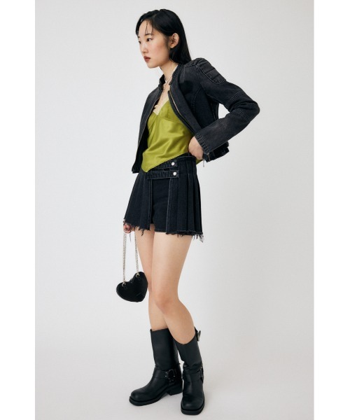 MOUSSY ジーンズ デニム デニムパンツ PLEATS LAYERED ショーツ