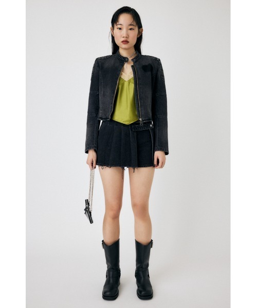 MOUSSY ジーンズ デニム デニムパンツ PLEATS LAYERED ショーツ