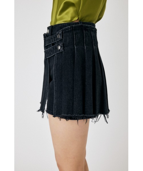 MOUSSY PLEATS LAYERED ショーツ デニム ショートパンツ MOUSSY | PLEATS LAYERED ショーツ (ショートパンツ ) |SHEL