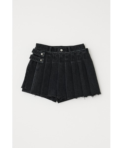 MOUSSY PLEATS LAYERED ショーツ デニム ショートパンツ MOUSSY PLEATS LAYERED ショーツ デニムショートパンツ
