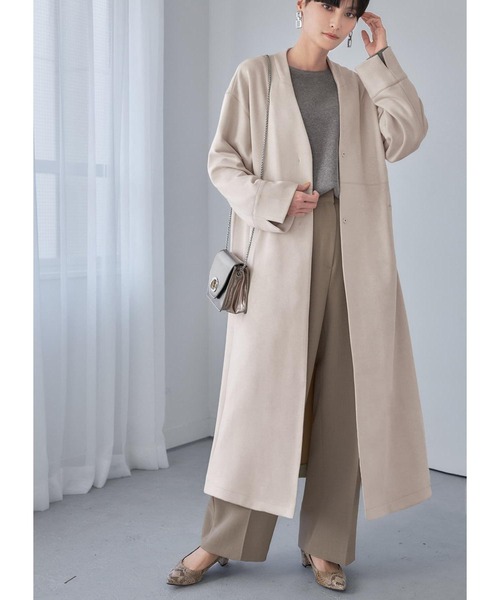 STYLE DELI（スタイルデリ） ノーカラーコート コート フェイク