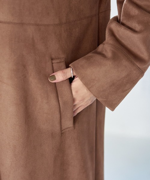 STYLE DELI（スタイルデリ） ノーカラーコート コート フェイク