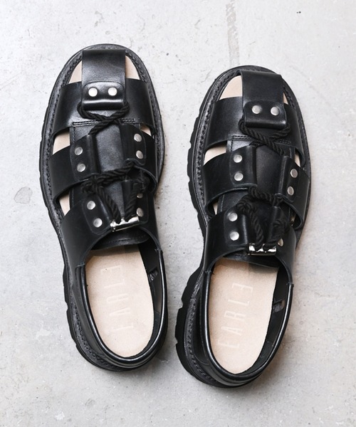 国内発*LRL Everley カーフスキン グラディエーター サンダル EARLE サンダル アール / Gladiator shoes グラディエーター