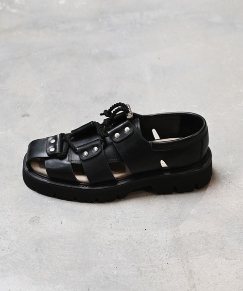 国内発*LRL Everley カーフスキン グラディエーター サンダル EARLE サンダル アール / Gladiator shoes グラディエーター