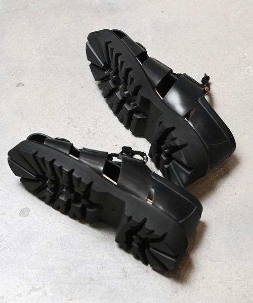 国内発*LRL Everley カーフスキン グラディエーター サンダル EARLE サンダル アール / Gladiator shoes グラディエーター