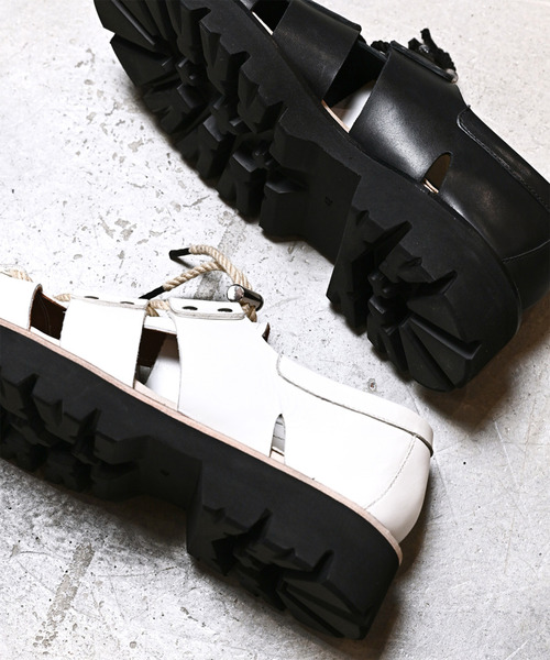 国内発*LRL Everley カーフスキン グラディエーター サンダル EARLE サンダル アール / Gladiator shoes グラディエーター