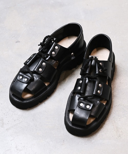 国内発*LRL Everley カーフスキン グラディエーター サンダル EARLE サンダル アール / Gladiator shoes グラディエーター