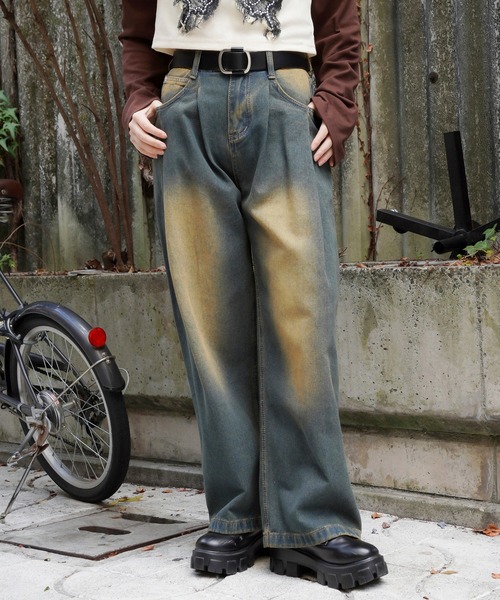 SPINNS（スピンズ） ジーンズ デニム デニムパンツ 「バレルシルエット