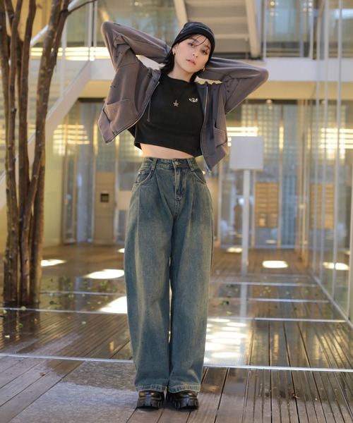 SPINNS（スピンズ） ジーンズ デニム デニムパンツ 「バレルシルエット