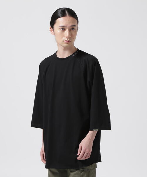 限定■AVIREX■人気 MIL. GARMENTS T-SHIRT 3色 国内発 すぐ届く AVIREX tシャツ 「直営店限定」MIL. GARMENTS 3/4 T-SHIRT