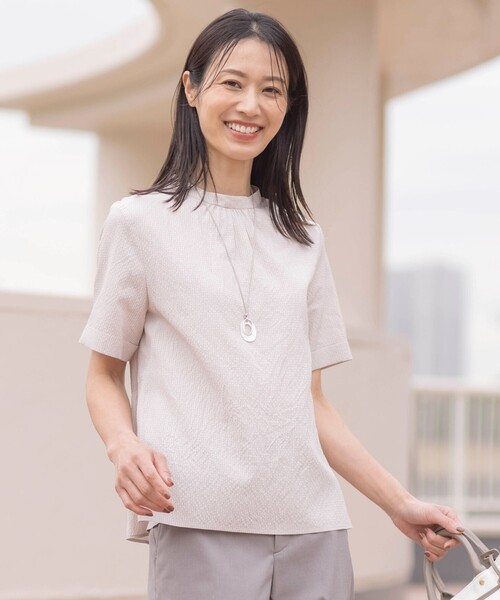 ブラウス シャツ 「洗える」アセテートレーヨンコットンチェック ペプラム ブラウス レディース ブラウス シャツ 「洗える」アセテートレーヨンコットンチェック