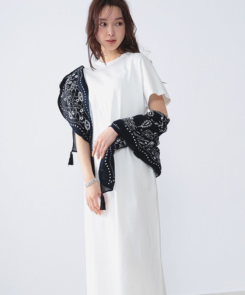 ワンピース 「別注」スタイリスト佐藤佳菜子 × SLOANE / Tシャツ マキシワンピース | SLOANE | 04