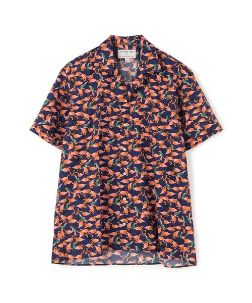 INDIVIDUALIZED SHIRTS 半袖シャツ Mサイズ オレンジ INDIVIDUALIZED SHIRTS 半袖シャツ Mサイズ オレンジ