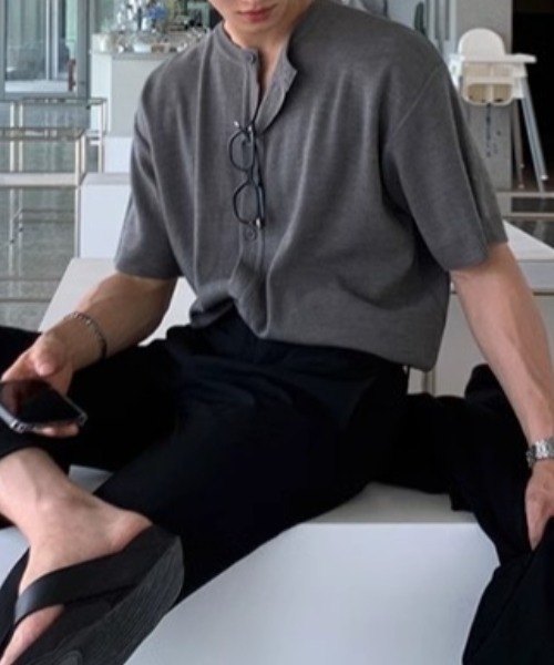 CREARE -LINO- カーディガン 半袖ニットトップス/カーディガン/カーデ