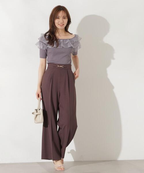 PROPORTION BODY DRESSING パンツ サスペンダー付きビットワイド