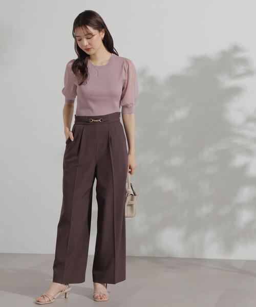PROPORTION BODY DRESSING パンツ サスペンダー付きビットワイド