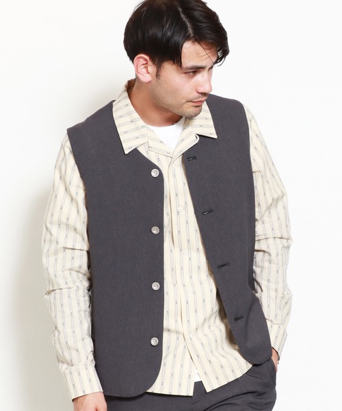 ROTAR（ローター） ベスト ジレ 4WAY Twill Vest メンズ : ZOZOTOWN 