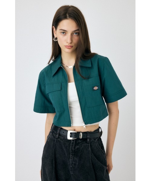 ブラウス シャツ DICKIES（R） ZIP UP WORK シャツ レディース MOUSSY ブラウス シャツ DICKIES（R） ZIP UP WORK レディース