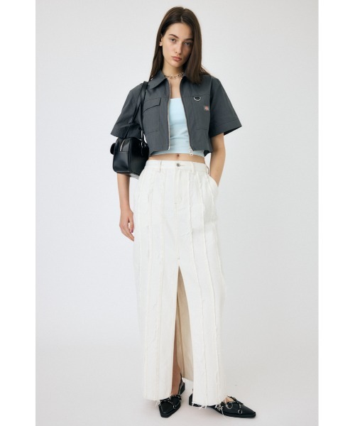 ブラウス シャツ DICKIES（R） ZIP UP WORK シャツ レディース MOUSSY ブラウス シャツ DICKIES（R） ZIP UP WORK レディース