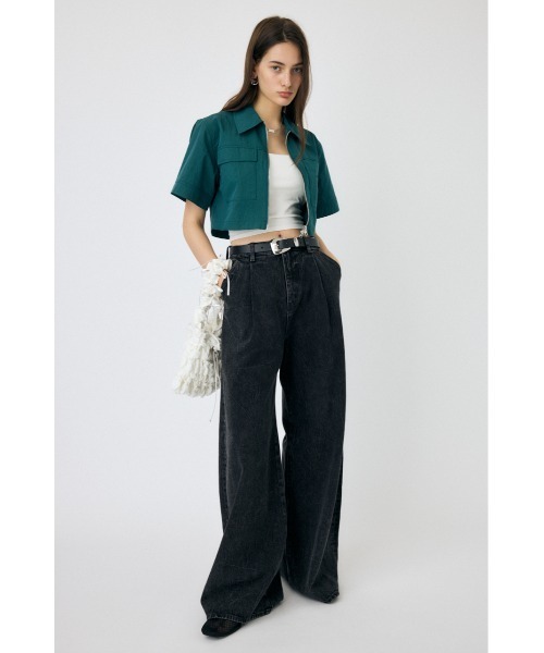 ブラウス シャツ DICKIES（R） ZIP UP WORK シャツ レディース MOUSSY ブラウス シャツ DICKIES（R） ZIP UP WORK レディース