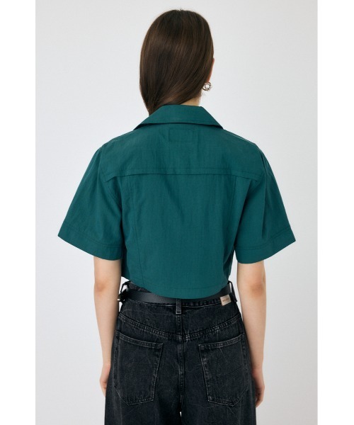MOUSSY ブラウス シャツ DICKIES（R） ZIP UP WORK レディース