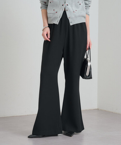 Omekashi（オメカシ） パンツ イージーフレアスラックス レディース