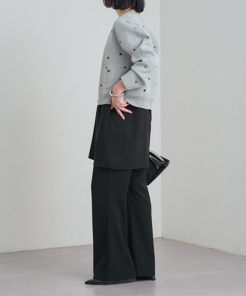 Omekashi（オメカシ） パンツ イージーフレアスラックス レディース