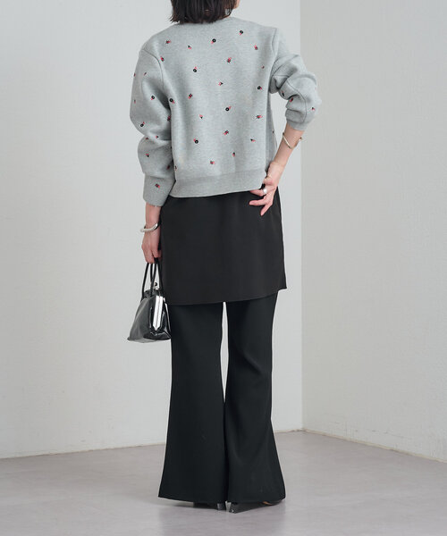 Omekashi（オメカシ） パンツ イージーフレアスラックス レディース