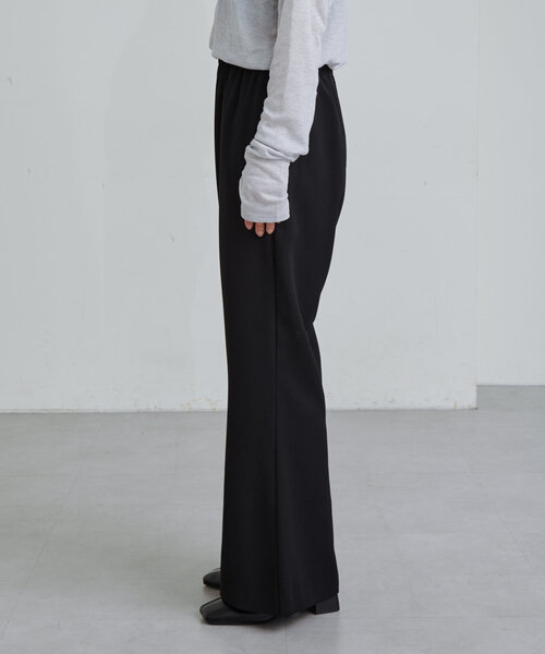 Omekashi（オメカシ） パンツ イージーフレアスラックス レディース