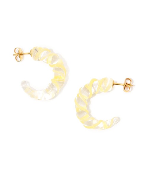 LEVENS JEWELS ピアス ツイストミニフープピアス レディース