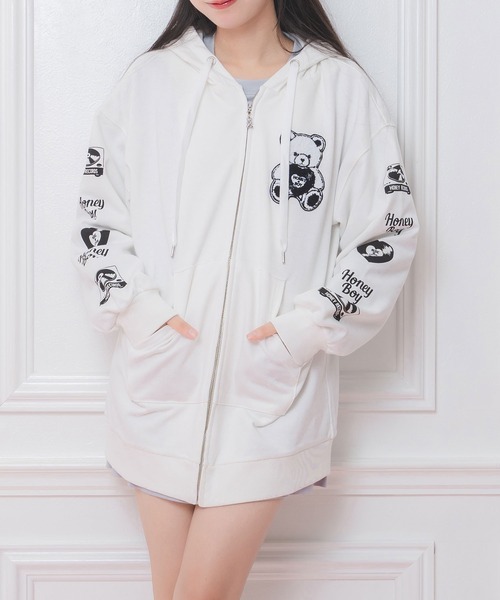 パーカー MUSIC LOVER シナモンジップパーカー レディース : 85871357  