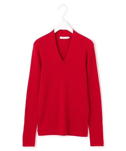 ICBニット　タグ付き セール】 【洗える】 クロスコンビ Vネックプルオーバー （ニット