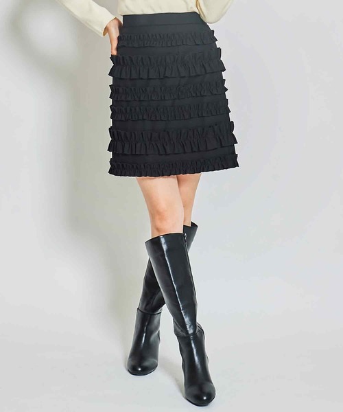 fekete フリルミニスカート FEKETE（フェケテ）の「FRILL MINI SKIRT / フリルミニスカート