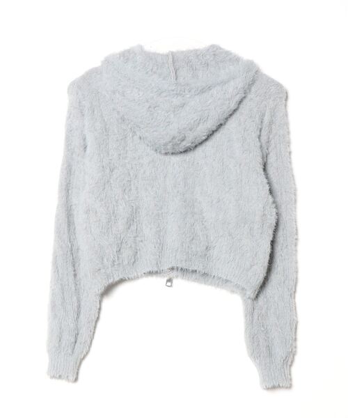 leune（ルネ） ベスト ジレ ダブルジップアップショートニットパーカー