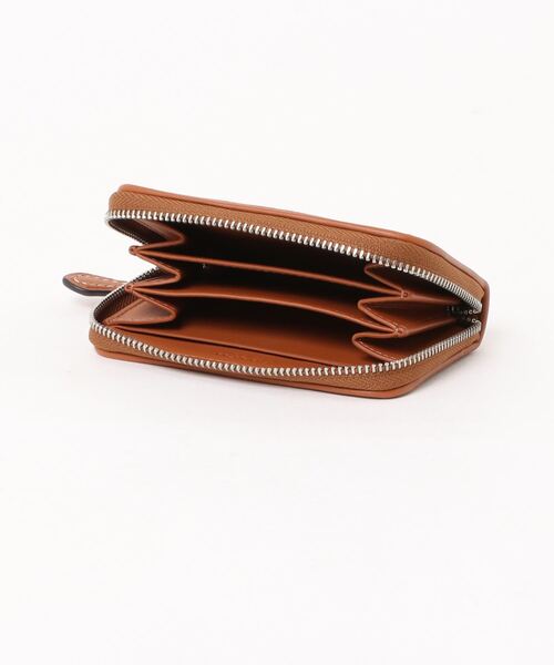 Coach◆小型ジップアラウンドカードケースBrown COACH カードケース ニューヨーク ジップ カード ケース