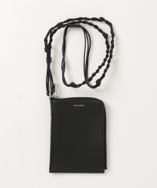 Jil Sander ☆ TANGLE PASSPORT HOLDER WALLET [正規品/関税込] Jil Sander Tangle Leather Passport Holder | Brown | FARFETCH CY