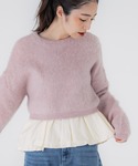 tシャツ 裾バルーンドッキングカットソー レディースの詳細画像5