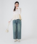 tシャツ 裾バルーンドッキングカットソー レディースの詳細画像1