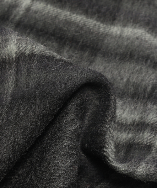 THE INOUE BROTHERS ザ・イノウエブラザーズ　メンズマフラー　黒 THE INOUE BROTHERS / ザ イノウエブラザーズ Brushed Scarf