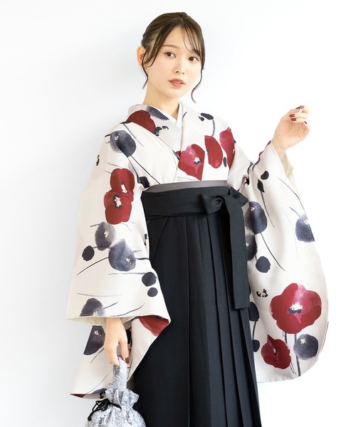 SOUBIEN（創美苑） 着物 卒業式 floroレディース袴4点セット （着物