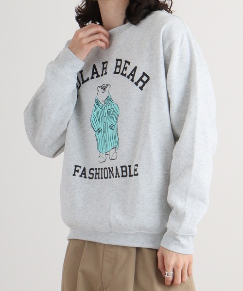 ロンハーマン　アニマルプリント クルーネック スウェット グレー ロンハーマン アニマルプリント クルーネック スウェット グレー 2025