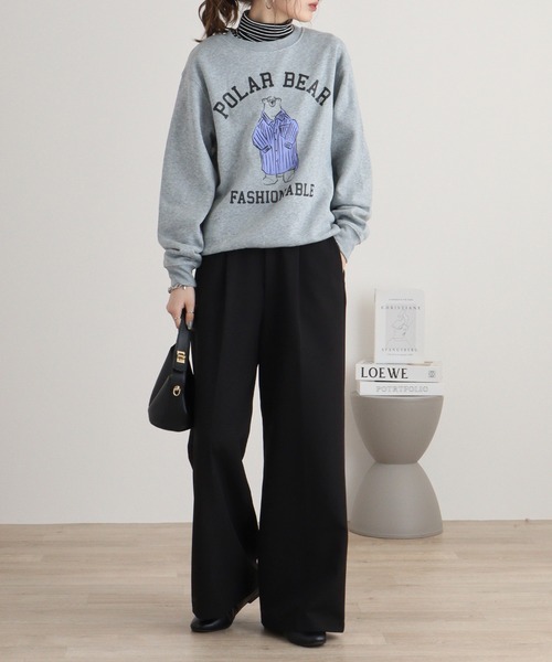 ロンハーマン　アニマルプリント クルーネック スウェット グレー ロンハーマン アニマルプリント クルーネック スウェット グレー