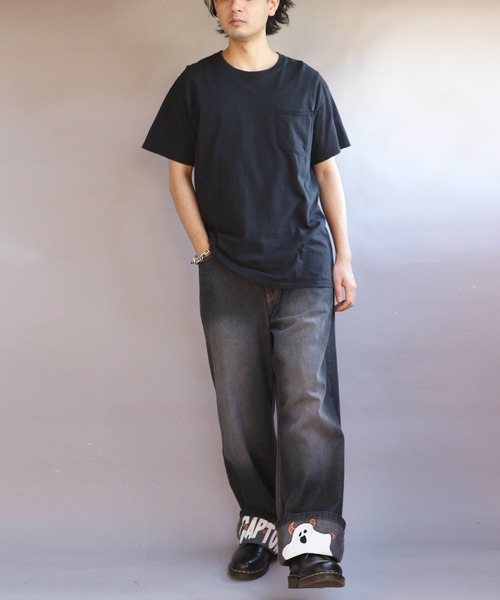 opium swarovski shine wide jeans バギーデニム opium swarovski shine wide jeans バギーデニム | Juns garment
