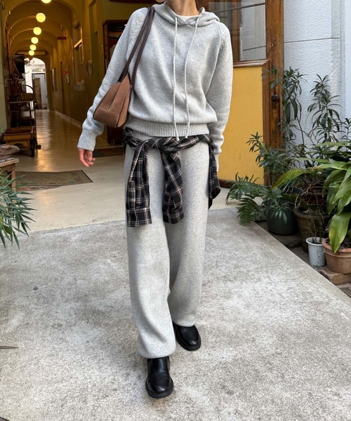 CANAL JEAN（キャナルジーン） セットアップ El mar パーカーニット