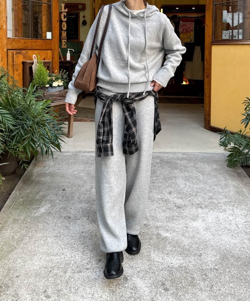 キャナルジーン CANAL JEAN El mar ウール混パーカーSET UP キャナルジーン CANAL JEAN El mar ウール混パーカーSET UP （グレー