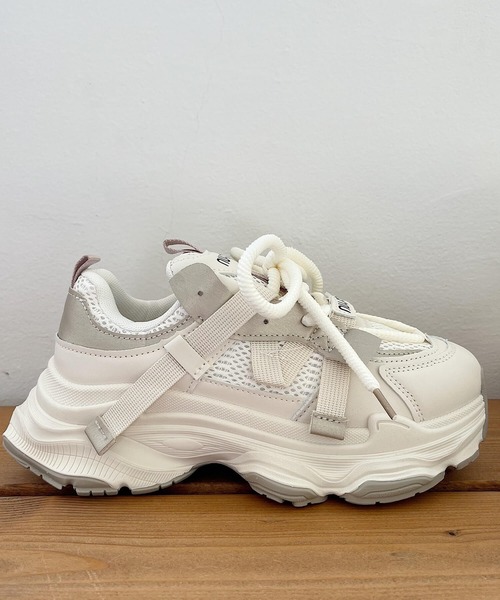 た*ん様 【新品】定価36,300円　D.A.T.E　ダッドスニーカー　ホワイト D.A.T.E. デイト ダッドスニーカー レディース DATE【返品不可