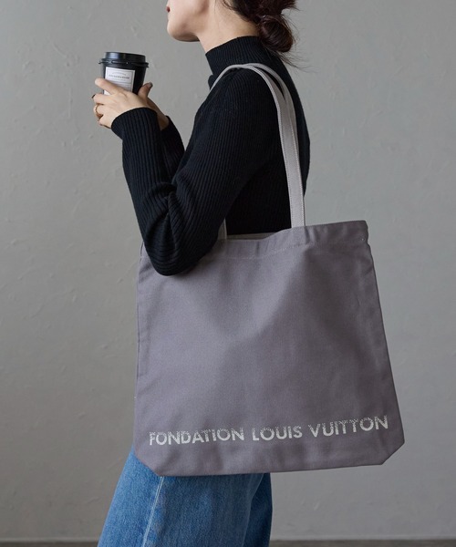 訳あり　ルイヴィトン美術館パリ 限定品 トートバッグ グレー パリ限定！LOUIS VUITTON ルイヴィトン美術館 トートバッグ