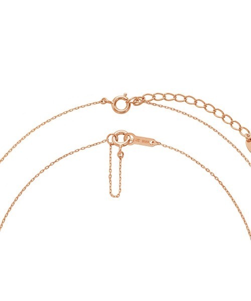 4℃ ネックレス 「2月誕生石」シルバー 月モチーフ 2本セット